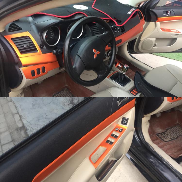 Lancer Interior Carbon Fiber Console & Shift Stickers