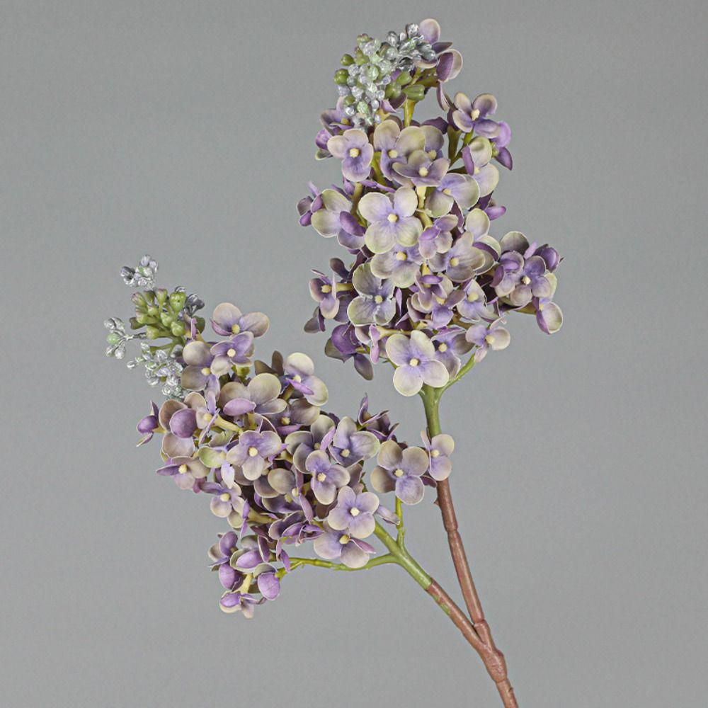 Real Touch Artificial Lilac Flower Luxury Handmade Silk Lilac Flower Branch Elegant Fake Flower Balcony Decoration