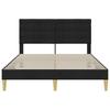 Bed Frame with Headboard Black 120 x 190 cm Fabric