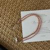 Handmade New Arrival Braided 925 Sterling Silver Red Cord Beads Bracelets for Women Fine Jewelry