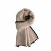 Thicken Knitted Scarfs Large Plush Neckerchief Bandana Winter Scarf  Women