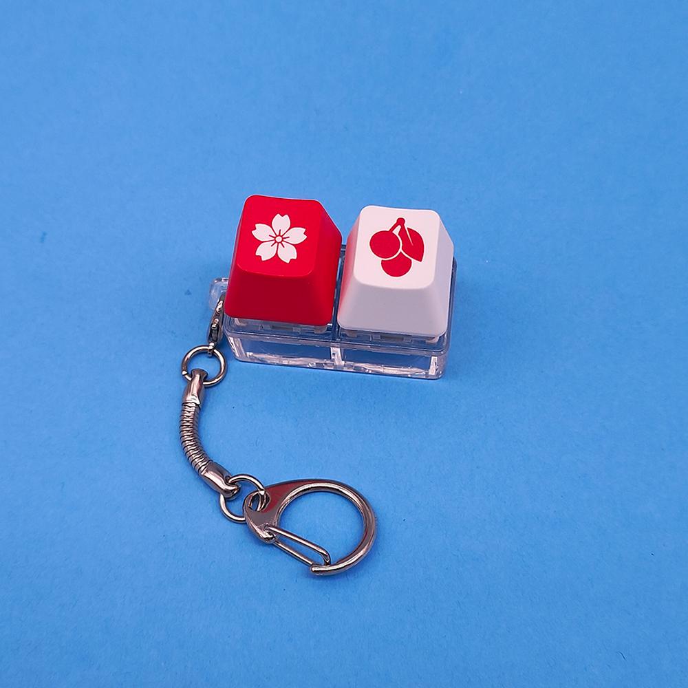 

Personality Keychain Key Ring Mobile Phone Pendant Birthday Gift Party Gift Decompression Toy Cute Key Cap Shaft Tester