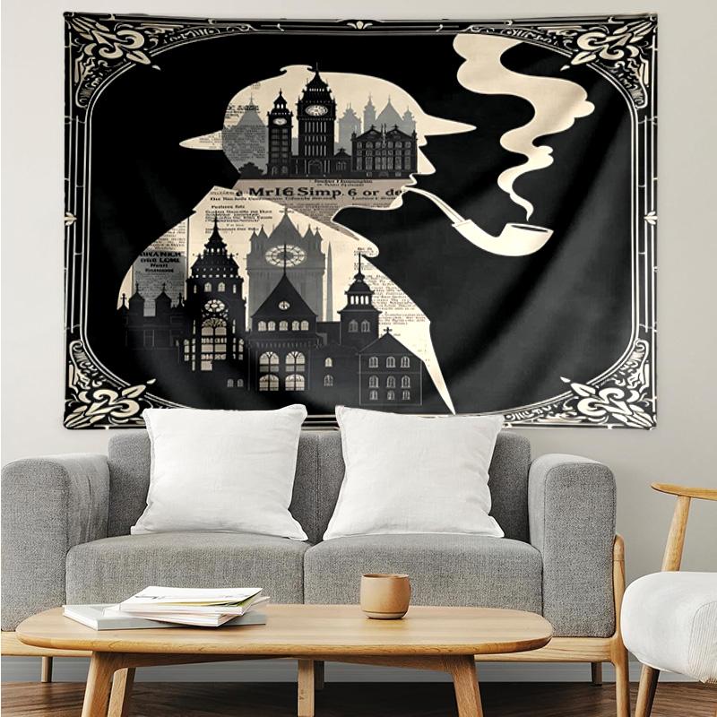 Sherlock Adventure Quick-Dry Tapestry Hanging for Bedroom,Livingroom, Playroom,Decor Art Room Wall Tapestry Holiday and Birthday Gifts