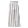Women's Striped Linen Blend Wide-Leg Casual Pants