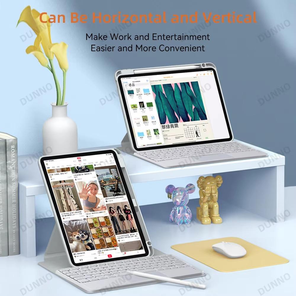 Touchpad Keyboard Case For iPad 10th Generation For iPad 11th A16 Pro 11 Air 4 Air 5 Air 3 Pro 10.5 7/8/9th 10.2 Protective Case