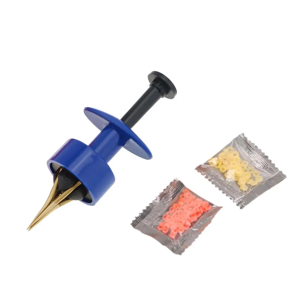 

1 шт. Металлическое устройство для кормления красным червем - Прокалывающее резинкой, устройство для связывания дождевого червя/красного червя, рыболовная снасть, устройство для насаживания на крючок