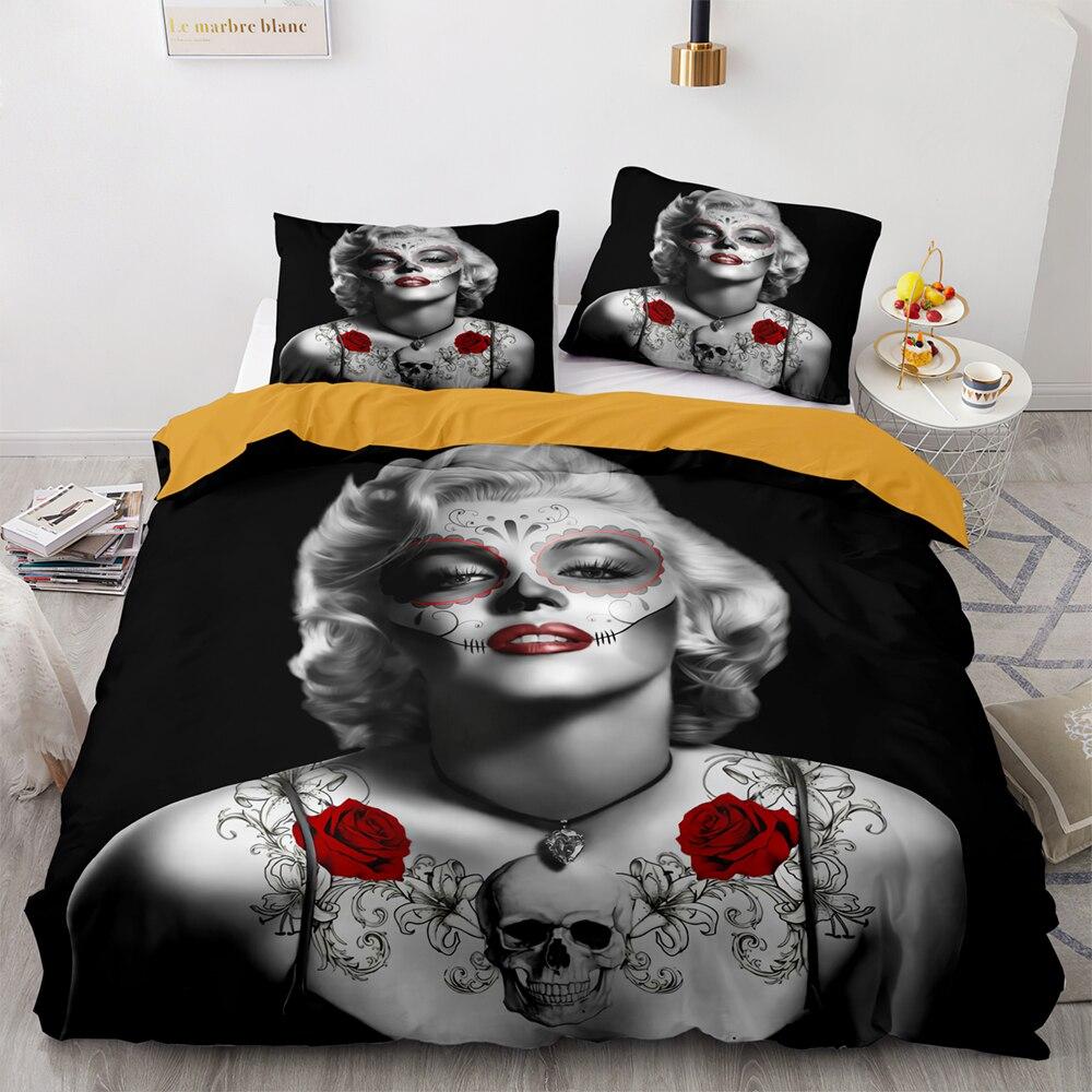 Marilyn Monroe Duvet Cover Printing Quilt Cover For Home Bedding Set Queen King Size Comforter
