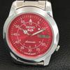 SEIKO 5 AUTOMATIC 7009A VINTAGE REFURBISHED JAPAN MENS RED DIAL WATCH a445891-1