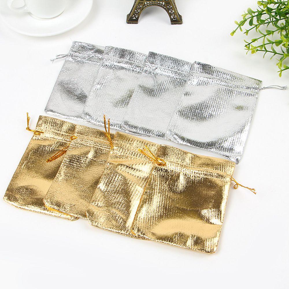 Fabric Dust Protect Foil Cloth Drawstring Pocket Packing Bags Jewelry Bag Gift Storage Pouches