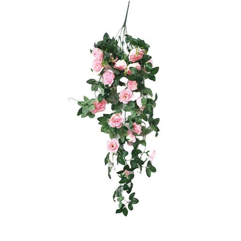 Artificial Flowers 90cm Silk Rose Fake Garland Vine Ivy Plant Leaves Decor Home