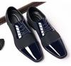 Mode Lackleder Herrenschuhe Slipper Herren Freizeitschuhe Oxford Marken Mokassin Glitzer Herrenschuhe Spitzschuhe für Herren