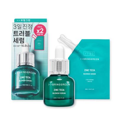 Zink Teca Trouble Serum 25ml + 25ml Nachfüllung Doppelpack