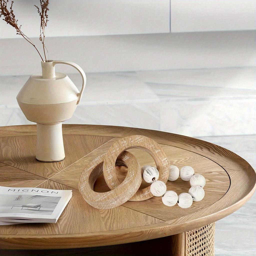 1 stk Dekorative Træknude Ledkæde, Boho Stil til Gårdbutik Æstetik Værelsesdekoration og Lagdelt Bakke, Naturlig Træknude Kædeled