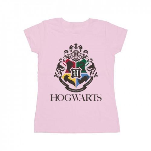 

Harry Potter Womens/Ladies Hogwarts Crest Cotton T-Shirt XXL білий