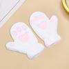 1 Pair Women Winter Mittens Cartoon Cat Paw Shape Thick Plush Anti-slip Heat Retention Outdoor Skiing Cycling Gloves
