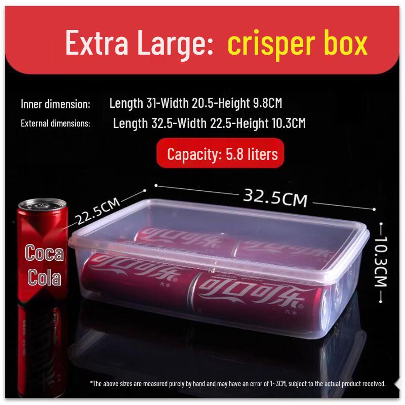 ZISIZ Square Transparent Plastic Food Storage Containers