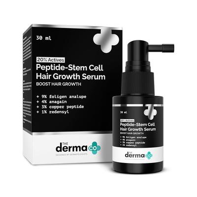 The Derma Co Peptid Stammzellen Haarserum 30 ml Für voller aussehendes Haar und gesunde Kopfhaut Alle Haartypen Tägliche Anwendung