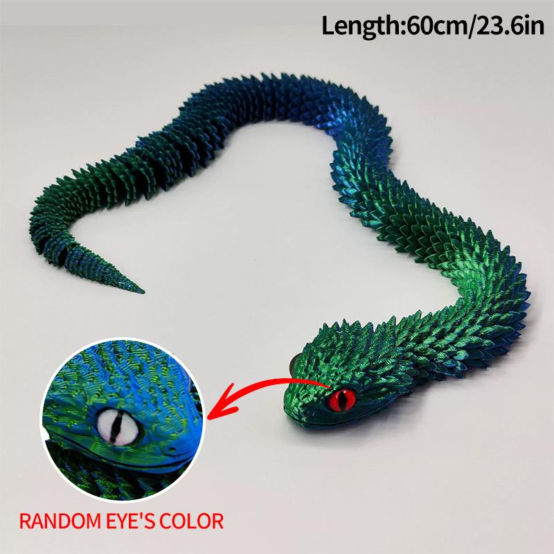 3D Printed Snake Dragon 3d Printed Figures New Year Decoration Traditional Table Ornament 3d Toys Gifts for New Year 2025