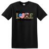 Love American Boots T Shirt Military Camouflage Heart Patriotic Tee