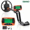 SIHAO Metal Detector 8Inch Waterproof Search Coil & High Accuracy Pointer Display Adjustable 31''-41'' Aluminum Stem Detector