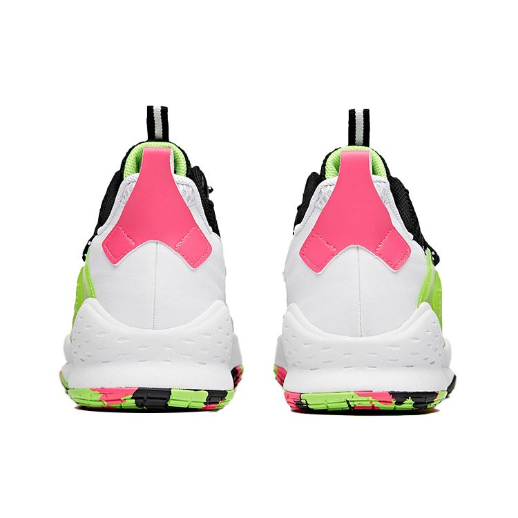 Anta Basketball Collection Low top Performance Basketball Shoes Men's Black Green White 112021610-1