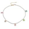 Korean Trendy Inspired Pearl Flower Necklace For Women Unique Beaded Design For Occasion Every