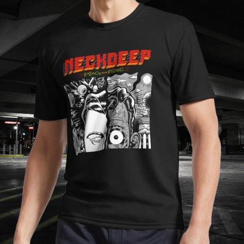 

The Half Face Panic and Peace Active T-Shirt Funny Size S to 5XL L