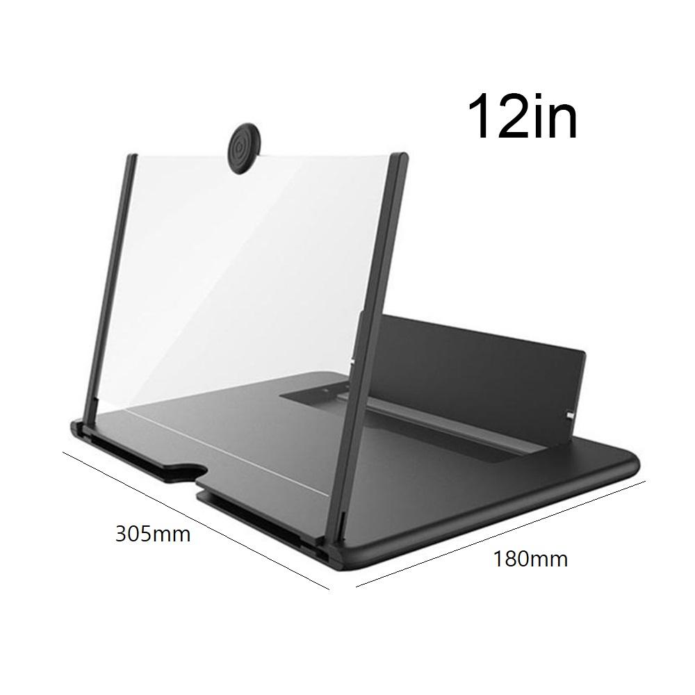 12 Inch Screen Amplifier 3D Folding Screen Magnifier Universal Mobile Phone Video Magnifying Glass Bracket Screen Enlarger Stand