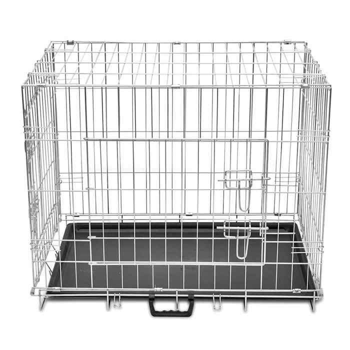 VidaXL Foldable Metal Dog Cage M