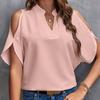 women spring summer puff sleeve off shoulder solid color pullovers t shirt blouse top