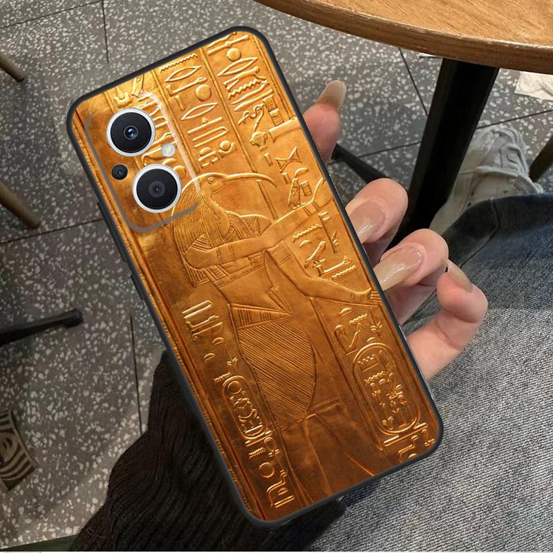 Egyptian Hieroglyphics For OPPO Reno 14 13 12 11 10 Pro 8T 11F 12F 13F 14F 7 8 Lite OPPO Find X8 X6 X5 X9 Pro Case