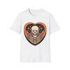 Skull Heart Graphic T-Shirt, Gothic Tee, Halloween Shirt, Casual Wear