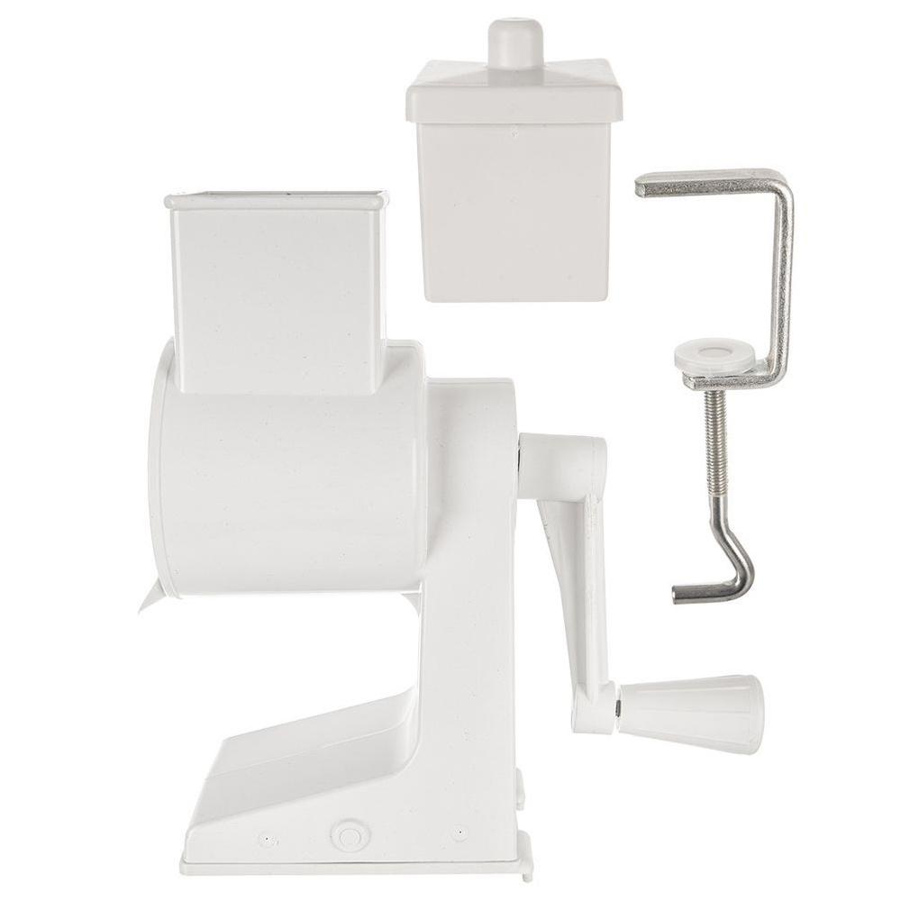 Table-Mounted Rotary Drum Grater with Clamp