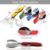 Multifunktionale 4-in-1-Outdoor-Geschirr-Camping-Edelstahl-Klapptaschen-Sets