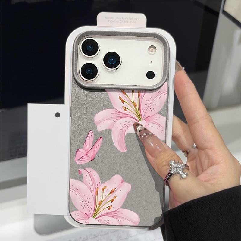 Leather Texture TPU Phone Case For iPhone 17 17e 16e 16 15 Pro Max 14 13 Pro Max 11 Sunflower Pattern Soft Silicone Back Cover