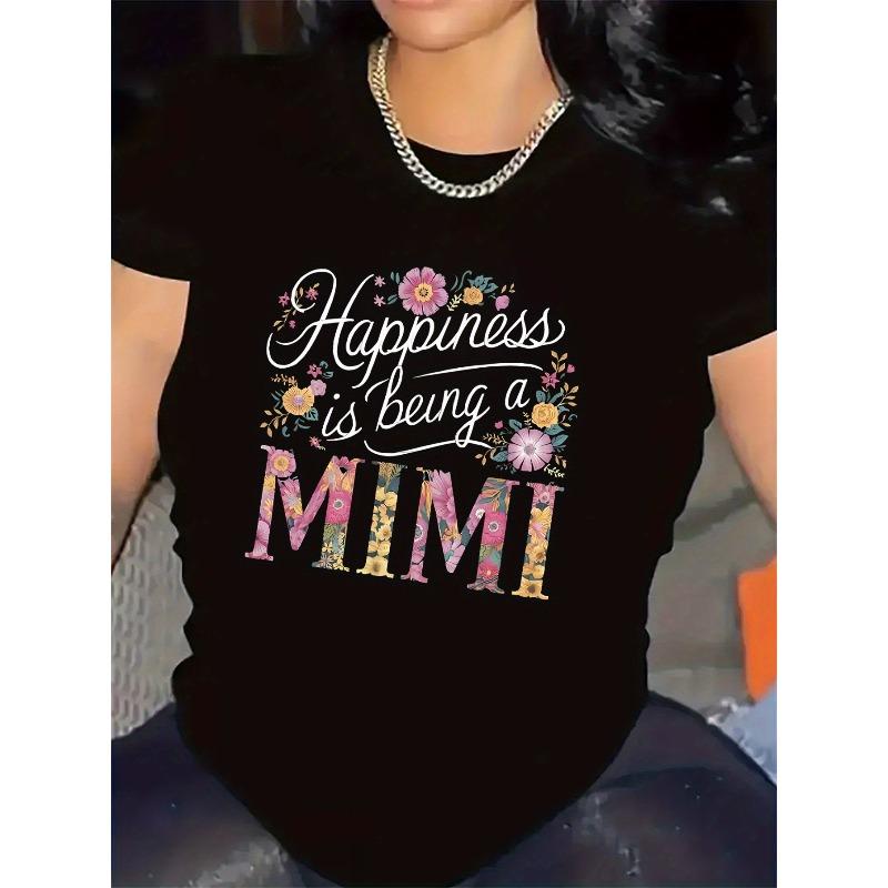 Женская Черно-белая Цветочная Полиэстеровая Футболка Мягкая Легкая Прочная Повседневная Для Семейной Встречи Ежедневный Подарок Топ 4XL чёрный