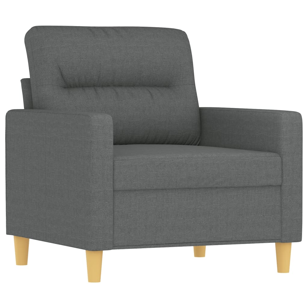 Vidaxl 4-Cz. Relaxation Set With Cushions, Dark Grey, Fabric