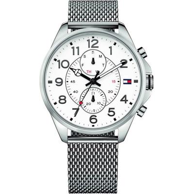 Dean White Dial Silver Metal Strap Men's Quartz Watch 1791277