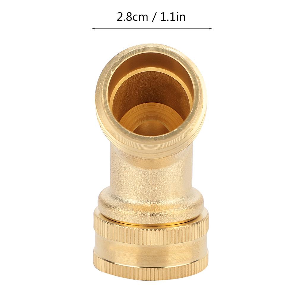 3/4" Messing Winkel Kugelhahn Schlauchanschluss Adapter mit Dichtung für Garten