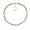 New Niche Coffee Splicing Necklace Women's High-end Light Luxury Neck Chain Exquisite Autumn and Winter Beaded Collarbone Chain