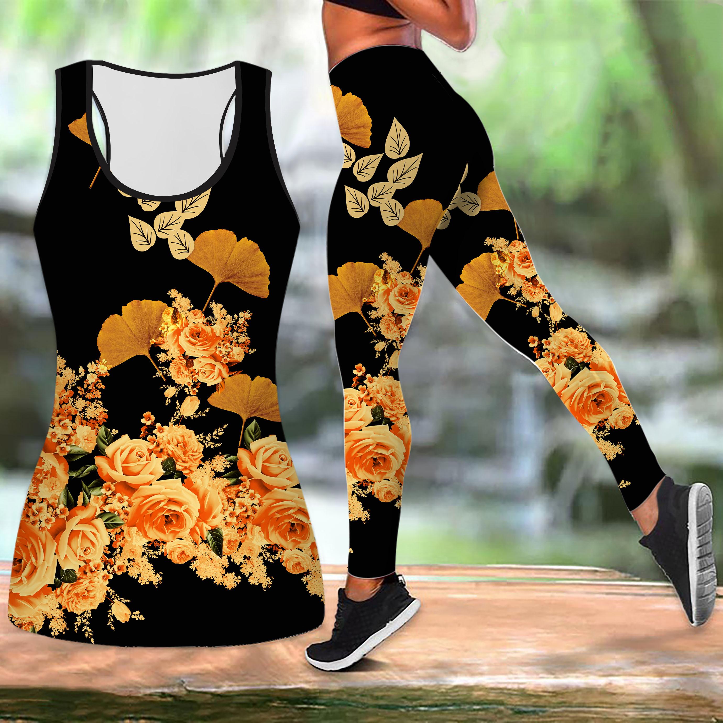 

Красочный костюм для йоги с принтом Lucky Clover для женщин, модные леггинсы для тренировок, спортивный костюм для фитнеса, повседневный комплект для йоги, спортивный костюм XS жёлтый