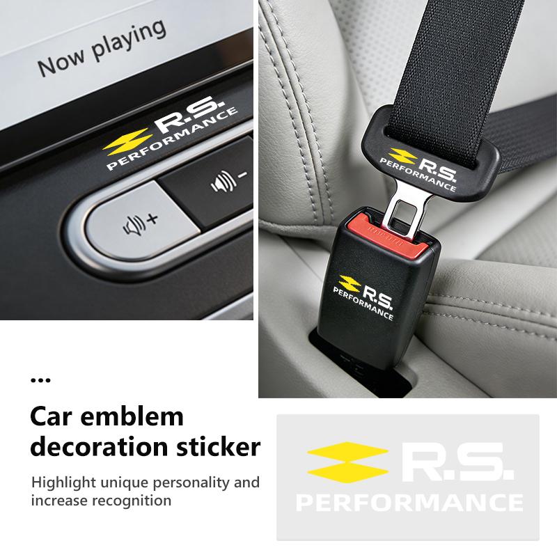Car Logo Emblem Rear Trunk Stickers Badge Accessories For Renault Clio Kadjar Espace Symbol Dacia RS Megan Scenic Logan Laguna NN40