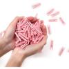 100PCS Baby Shower Clothesp Games Girl Plastic Clothes Pin with Waterproof Bag Mini Pink Pin Bulk 1.37 Inch for Party Decorations, DIY Crafts