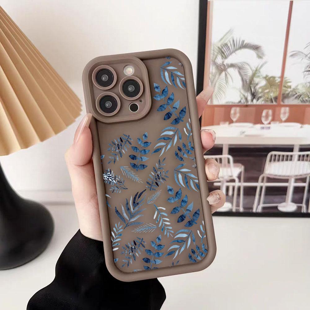 Beautiful Flowers Phone Case For iPhone Apple 17 AIR 16 16E 11 12 13 14 15 XR Plus Pro Max DIY Case TPU Shockproof Cover Capa