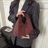 Large Capacity Leopard Print Top Handle Bag Solid Color Korean Version Armpit Bag  Commuting