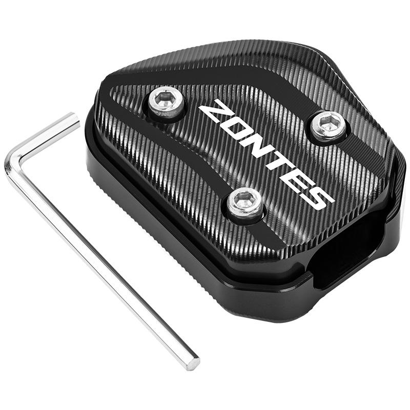 For Zontes 350E 350D 350m 350d 350e ZONTES Motorcycle Accessories Foot Side Stand Enlarger Plate Support Pad Kickstand Extension