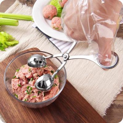 Yousheng Stainless Steel Meatball Maker Fish Ball Rice Making Mold for Round Meatballs Ice Cream Fruits Pasta Kitchen Gadgets