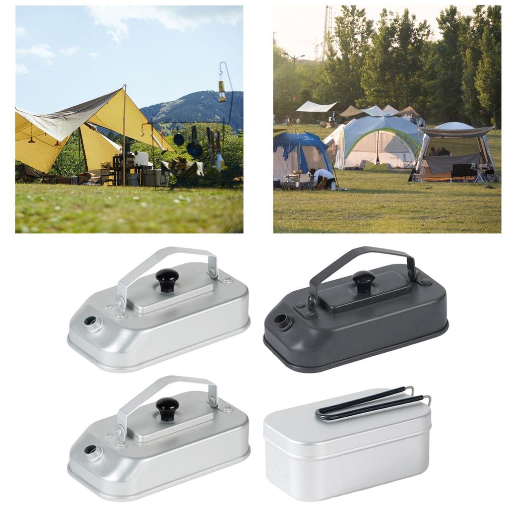 Camping Kettle, Small Quick Heating Aluminum Alloy Coffee Pot, 0.2L Teapot for