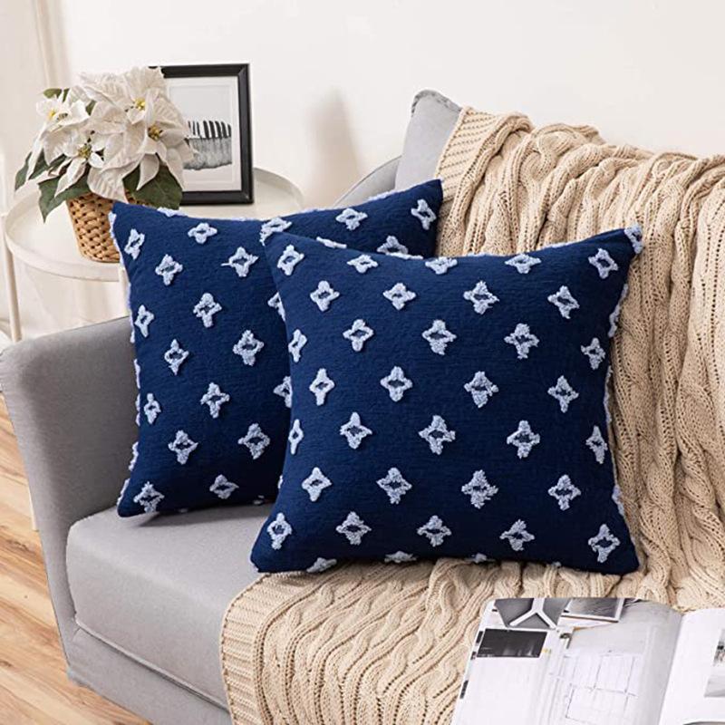 Moroccan Ins Style Star Pillow Case Home Model Room Cotton and Linen Pillow Office Nap Hotel Cushion Cover