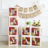Set of 4 Baby Boxes with Letters Wedding Birthday Party Decoration Photo Props